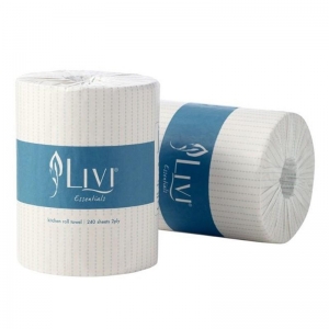 Livi Essentials Kitchen Towel Perforated 240 sheets (1 roll)