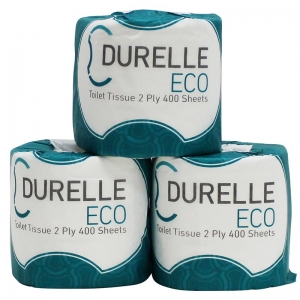 Durelle Eco FSC Mix Toilet Rolls 2 Ply 400 Sheet (48 rolls/bale)