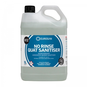 Eurosan K12 No Rinse Quat Sanitiser 5L (each)