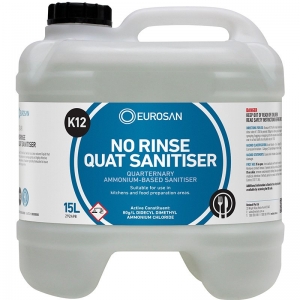 Eurosan K12 No Rinse Quat Sanitiser 15L