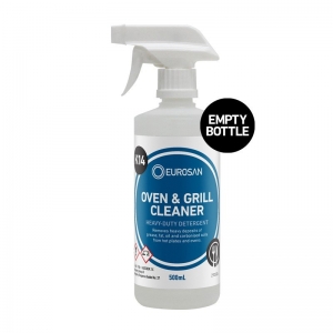 Eurosan K14 Grill Cleaner Labelled Chemical Resistant Empty Bottle & Foaming Tri