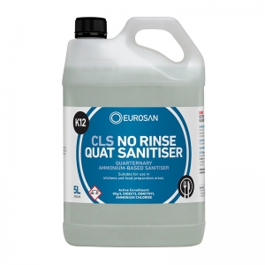 CLS Eurosan K12 Concentrated No Rinse Quat Sanitiser 5L (each)