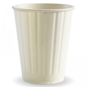 Biodegradable Double Wall Hot Paper Cups (90mm) 390ml (1000/ctn)