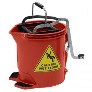 Contractor Plastic Mopbucket Red 15L (each)