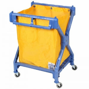 Delux Plastic Scissor Trolley with Bag (each)