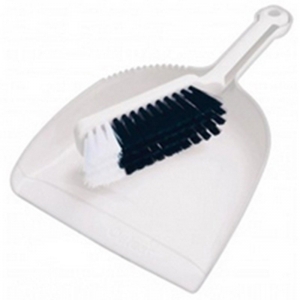 Premium White Dustpan & Brush Set (each)