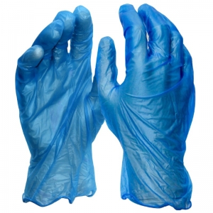 Protectaware Premium Blue Vinyl Powder Free Gloves - Small (100/pack)