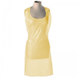 Protectaware PE Disposable Hanging Aprons 1500mm Yellow (500/ctn)