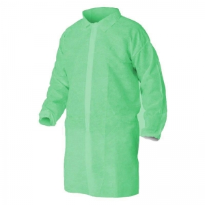 Protectaware Disposable Polypropeleyne Lab Coat No Pocket Green Medium (100/ctn)