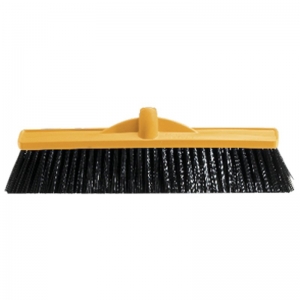 Medium Fill Plastic Backed Broom Head Yellow 450mm (each)