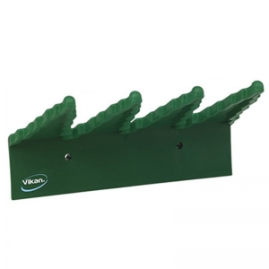 Green Vikan Wall Bracket System, 3 Holders (each)