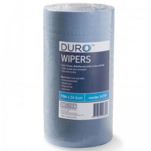 ROAR Wipes Small Blue 24.5 X 70m (4 rolls/ctn)