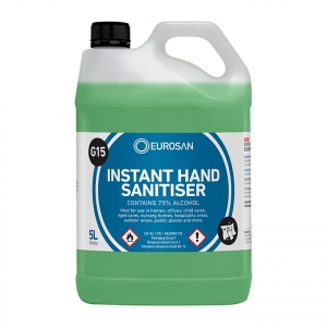 Eurosan G15 75% Instant Hand Sanitiser Gel (Non Scented) 5L (each)