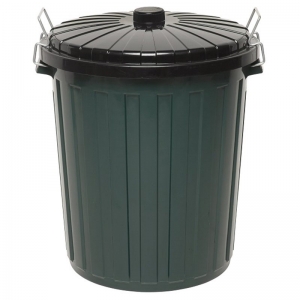 Green Plastic Bin & Lid 55L (each)