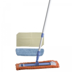 Oates Microfibre Flat Mop Refill Blue 400mm (each)