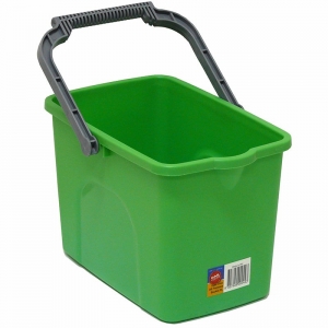 Plastic Bucket with Handle 10ltr - Green (each)