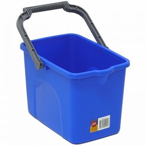 Plastic Bucket with Handle 10ltr - Blue (each)