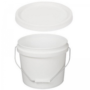 White Tamper Evident Pail & Lid 10L - 285mm Dia x 257mm High (each)