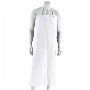 Polyurethane Reusable Apron W90cm x L120cm with Strap & Clip White (each)