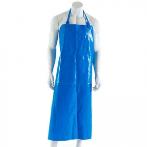 Polyurethane Reusable Apron W90cm x L120cm with Strap & Clip Blue (each)