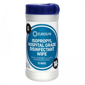 Eurosan Alcohol Sanitiser Iso Wipes Large 42cm x 14cm (75/canister)