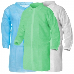 Protectaware Disposable Polypropylene Lab Coat No Pocket (100/ctn)